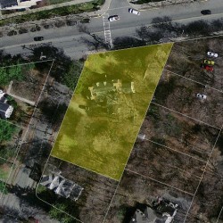 246 Beacon St, Newton, MA 02459 aerial view