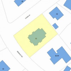 82 Herrick Rd, Newton, MA 02459 plot plan