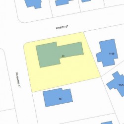 40 Columbus St, Newton, MA 02461 plot plan