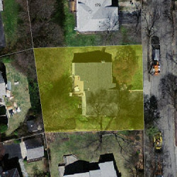 185 Paulson Rd, Newton, MA 02468 aerial view