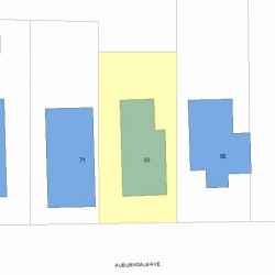 69 Auburndale Ave, Newton, MA 02465 plot plan