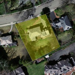 14 Lockwood Rd, Newton, MA 02465 aerial view