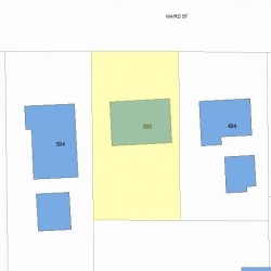 500 Ward St, Newton, MA 02459 plot plan