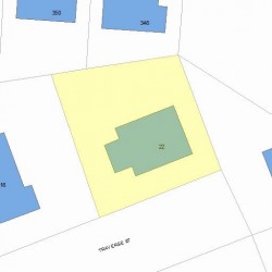 22 Traverse St, Newton, MA 02458 plot plan