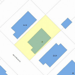 20 Woodrow Ave, Newton, MA 02460 plot plan