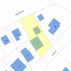 15 Chase St, Newton, MA 02459 plot plan