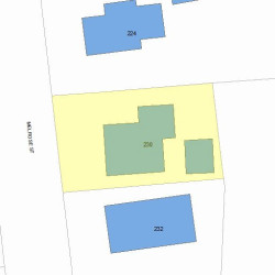 230 Melrose St, Newton, MA 02466 plot plan