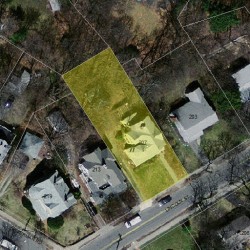 207 Lincoln St, Newton, MA 02461 aerial view