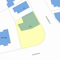 1005 Boylston St, Newton, MA 02461 plot plan