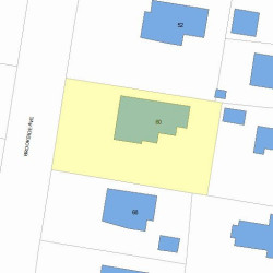 60 Brookside Ave, Newton, MA 02460 plot plan