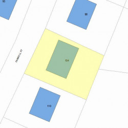 104 Farwell St, Newton, MA 02460 plot plan