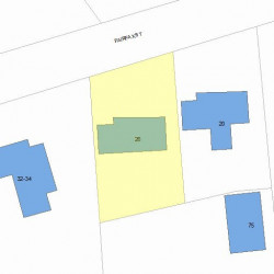 26 Fairfax St, Newton, MA 02465 plot plan