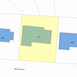 352 Brookline St, Newton, MA 02459 plot plan