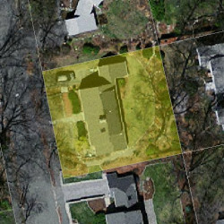 32 Hickory Cliff Rd, Newton, MA 02464 aerial view