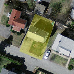 6 Denns Pl, Newton, MA 02459 aerial view