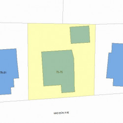 73 Madison Ave, Newton, MA 02460 plot plan