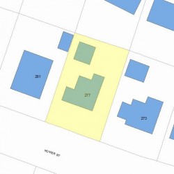 277 Homer St, Newton, MA 02459 plot plan