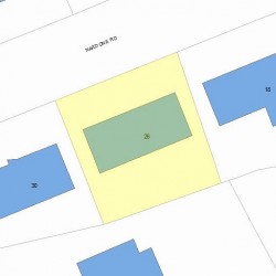 26 Nardone Rd, Newton, MA 02459 plot plan