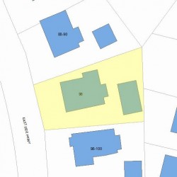 96 Side Pkwy, Newton, MA 02458 plot plan