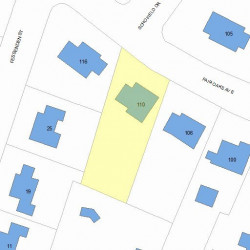 110 Fair Oaks Ave, Newton, MA 02460 plot plan