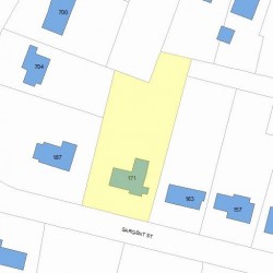 171 Sargent St, Newton, MA 02458 plot plan