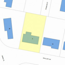 8 Swallow Dr, Newton, MA 02462 plot plan