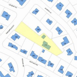 170 Greenwood St, Newton, MA 02459 plot plan