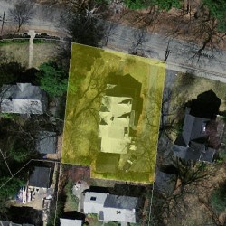 242 Waban Ave, Newton, MA 02468 aerial view