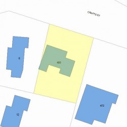 480 Crafts St, Newton, MA 02465 plot plan
