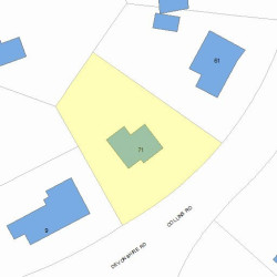 71 Collins Rd, Newton, MA 02468 plot plan