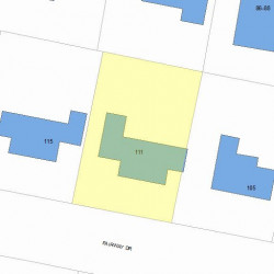 111 Fairway Dr, Newton, MA 02465 plot plan