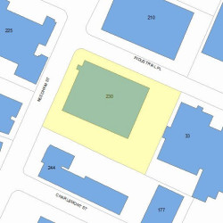 230 Needham St, Newton, MA 02464 plot plan