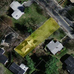 961 Dedham St, Newton, MA 02459 aerial view