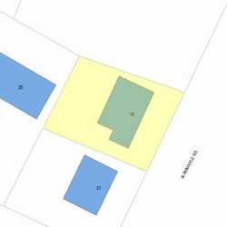 15 Albemarle Rd, Newton, MA 02460 plot plan