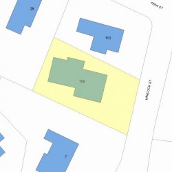 119 Hancock St, Newton, MA 02466 plot plan