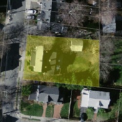 14 Irving St, Newton, MA 02459 aerial view