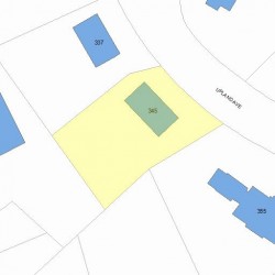 345 Upland Ave, Newton, MA 02461 plot plan