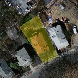 131 Rowe St, Newton, MA 02466 aerial view