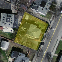 341 Lexington St, Newton, MA 02466 aerial view