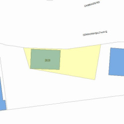 2020 Commonwealth Ave, Newton, MA 02466 plot plan