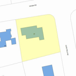 77 Hagen Rd, Newton, MA 02459 plot plan