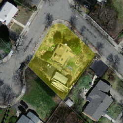 56 Dearborn St, Newton, MA 02465 aerial view