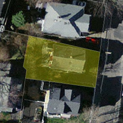 33 Emerson St, Newton, MA 02458 aerial view