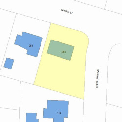 258 Homer St, Newton, MA 02459 plot plan