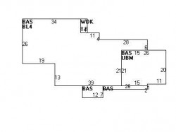 105 Oldham Rd, Newton, MA 02465 floor plan