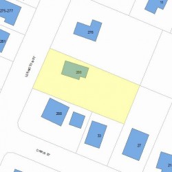 280 Lexington St, Newton, MA 02466 plot plan