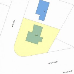 261 Boylston St, Newton, MA 02461 plot plan
