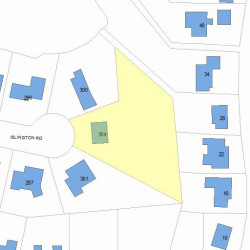 304 Islington Rd, Newton, MA 02466 plot plan