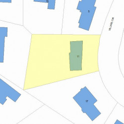 11 Village Cir, Newton, MA 02459 plot plan