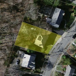 11 Sunset Rd, Newton, MA 02458 aerial view